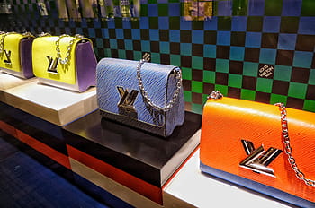 four, assorted-color, louis, vuitton, leather, handbags, table, Bag, Luxury, Accessories, Japan