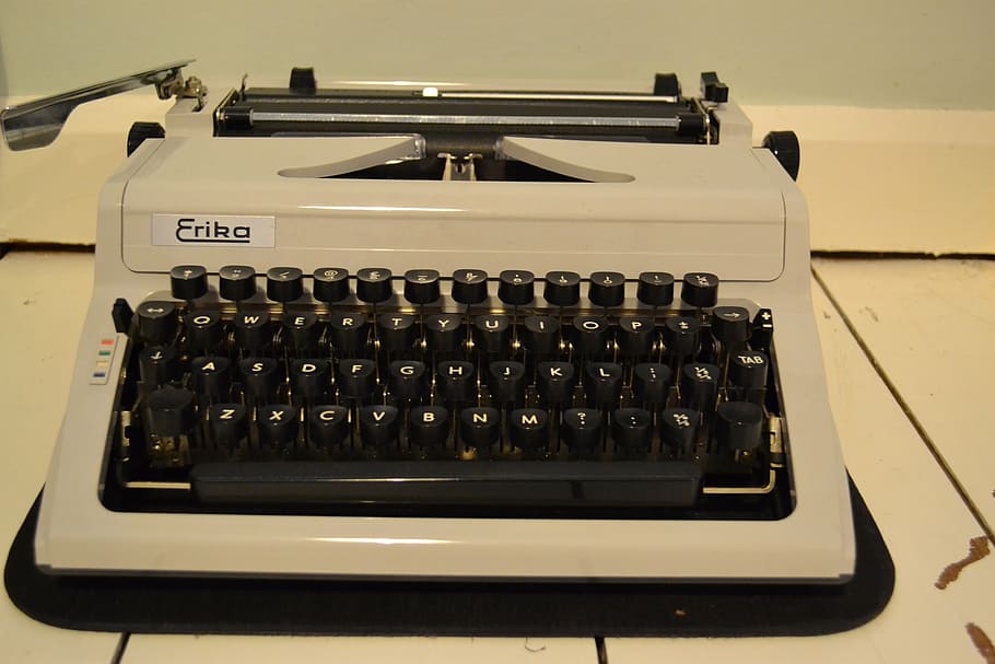 typewriter, old school, vintage, old, school, retro, paper, type, writer, letter, antique