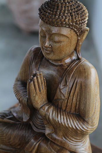 Buda, legna, religione, viso, buddismo, scultura, Budda, Asia, statua, pregare, religioso