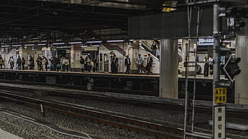 people, waiting, train station, daytime, train, station, railway, track, passengers, travel, trip