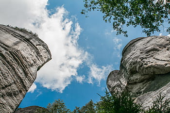 Langit, Batu Adršpach-Teplice, adrspach, batu adrspach-teplice, awan, batu, alam, batu - Objek, pemandangan, di luar ruangan, uSA