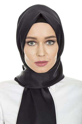 žena, nošení, Černá, headdressewr, hidžáb, pokrývka hlavy, vlasy, šátek, ženy, dlouhé vlasy, Modelka