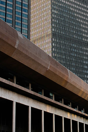budova, abstraktní, architektura, moderní, sklenka, Okna, beton, pilíře, vzor, vnější, komerční