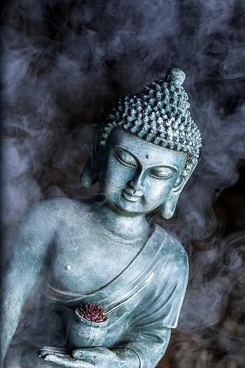 socha hinduistického boha, smok, kouř, vape, Buddha, socha, buddhismus, náboženství, Asie, buddhista, sochařství