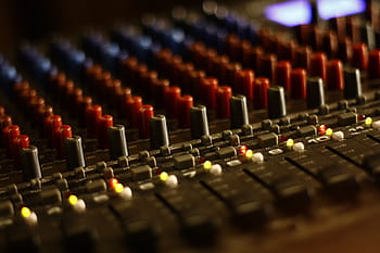 mixing console, audio, mixer, buttons, knobs, dj, equipment, technology, producer, music, soundboard