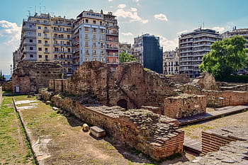 Řecko, Thessaloniki, galerius palác, římský, architektura, památník, ruiny, historický, starověké, Dějiny, cestovat