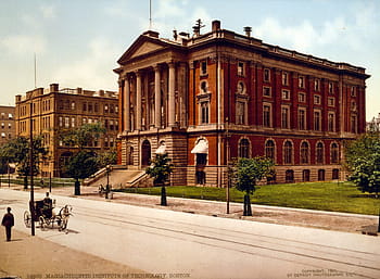 1868, cambridge, Massachusetts, rogers bygning, Harvard Universitet, cambridge, massachusetts, fotos, offentligt domæne, Forenede Stater, årgang, arkitektur
