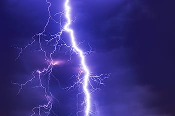 fialové blesky, blikat, bouřka, super buňka, počasí, nebe, noc, vpřed, mraky, Příroda, déšť