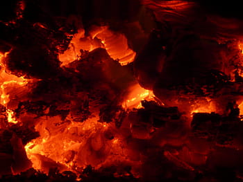 lava and rocks, fire, embers, heat, flame, hot, barbecue, burn, fire - Natural Phenomenon, heat - Temperature, burning