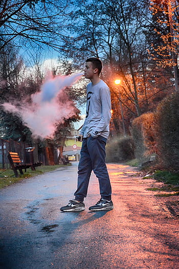 uomo, ragazzo, Vape, sigaretta elettronica, vaping, ecig, vapore, elettrico, sostituto, nicotina, Fumo