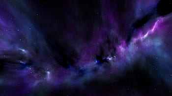 stars, nebula, clouds, space, background, field, dust, blue, purple, night, dark