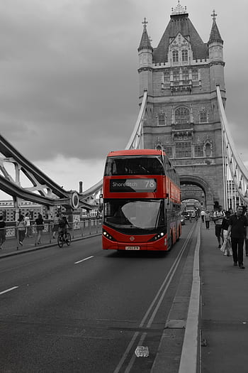 Londra, autobus, Inghilterra, città, UK, Britannico, trasporto, strada, ponte della torre, veicolo, centro