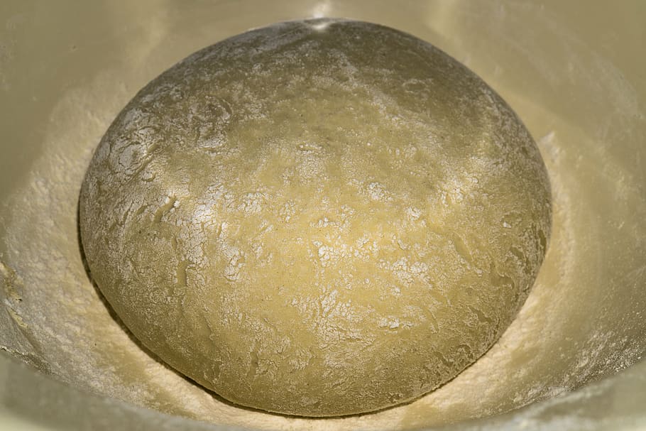 těsto, droždí, těsto na pizzu, upéct, kuchyně, upéct si vlastní, příprava, jíst, frisch, jídlo, Lahodné