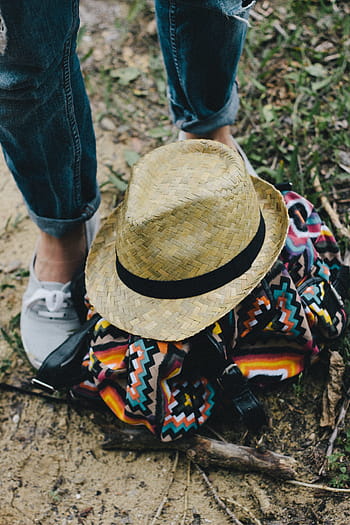 moda menina, moda, menina, adulto, caucasiano, mulher, jovem, beleza, hipster, chapéu, pessoas