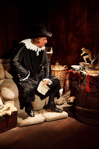 man, sitting, white, leather couch, ancient, old, medieval, business, people, museum, private