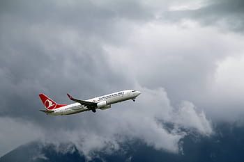 passenger plane, mid, air, aircraft, turkish airlines, boeing, 737, aviation, travel, flyer, airline