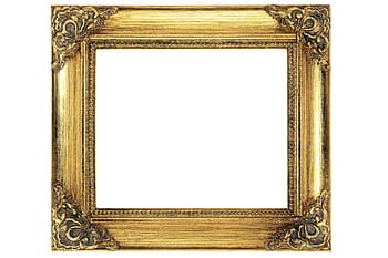 hnědý fotorámeček, rám, zlato, antický, dřevo, pozlacený, prázdný, dekorace, vyšperkovaný, rám obrazu, staromódní