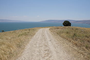 laut galilee, jauh, jejak, danau, lansekap, israel, galilee