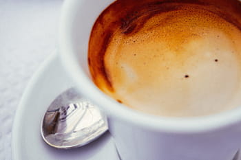výstřel, pohár, káva, detailní, šálek kávy, jídlo pití, nápoje, napít se, káva - nápoj, espresso, hnědý