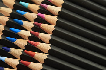 colorato, matita, sfondo, colore, avvicinamento, pastello, legna, preparativi, arte, disegno, penna