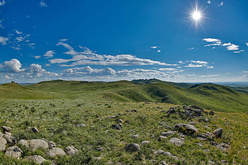 landscape, khar yamaat mountain, nature reserve, meadow, step, mongolia eastern