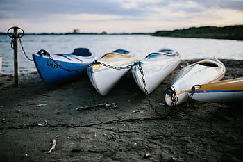 kayu, dermaga, danau, dermaga kayu, di tepi danau, air, perahu, berjalan, kano, kayak, Kapal bahari