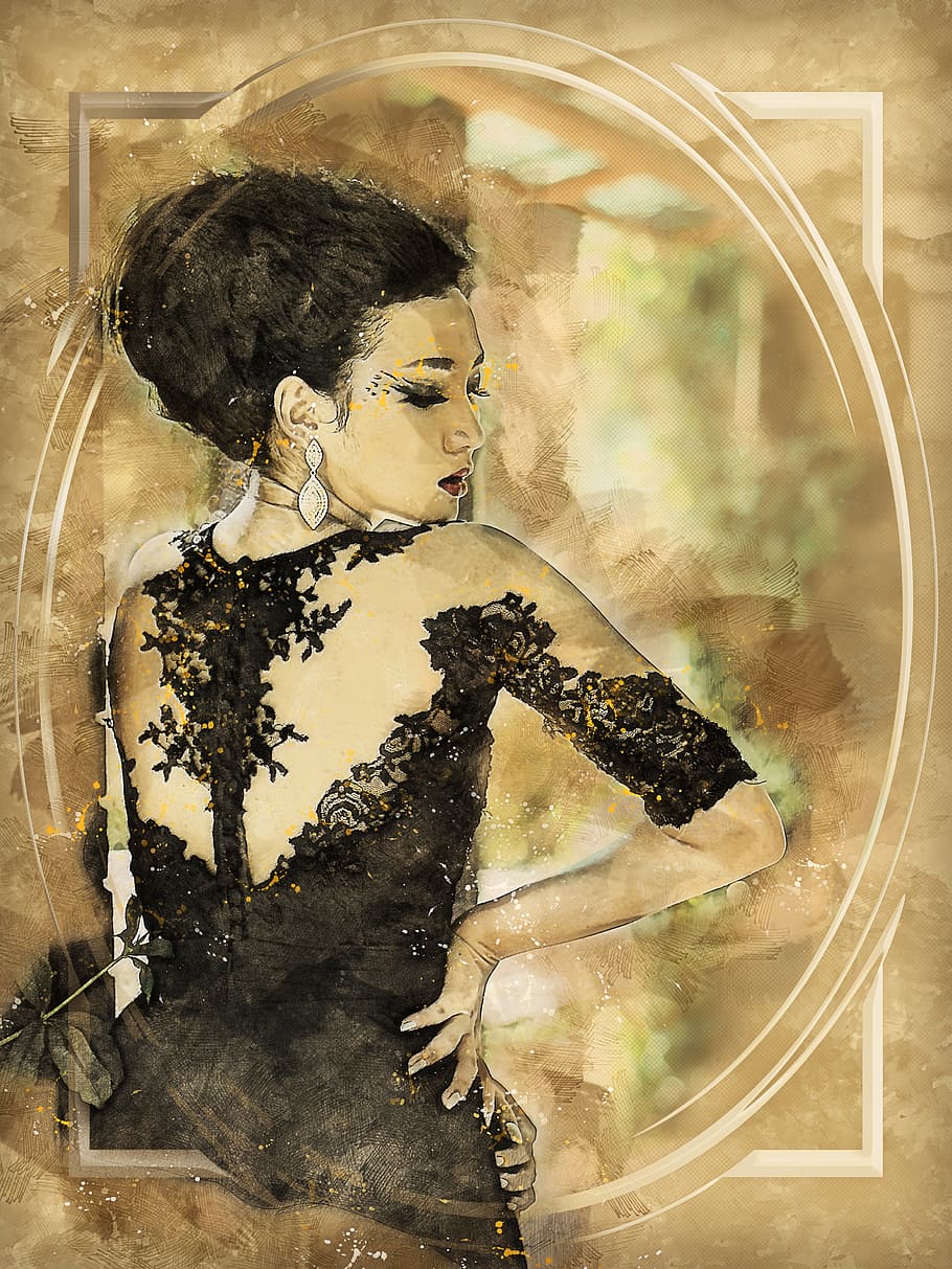 audrey hepburn illustration, girl, people, female, person, portrait, woman, model, young, caucasian, beauty