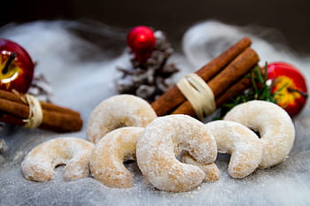 Marrone, bianca, anacardi, Natale, vanillekipferl, biscotti, biscotto, infornare, Avvento, biscotti di Natale, cottura natalizia
