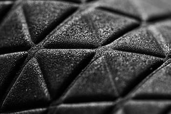 Hitam, 3D, Segitiga, Gelap, Abstrak, Pola, hitam dan putih, bw, geometri, makro, close-up