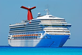 white, red, carnival cruise ship, ferry boat, ferry, ship, boat, cruise liner, cruise, cruiser, holiday