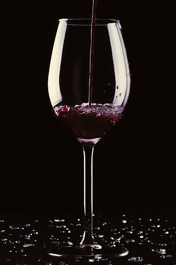 Průhledná, sklenice na víno, naplněné, Červené, víno, révy, nápoje, alkohol, nápoj, restaurace, obchod