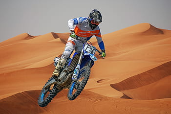 motocross, deserto, motociclo, concorrenza, moto, saltare, motociclista, motocicletta, dune, sabbia, sport