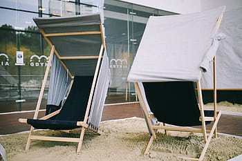 さまざまなもの、 ビーチの砂、 ビーチ、 砂、 屋外、 アイテム、 休暇、 夏、 椅子、 構築された構造、 日