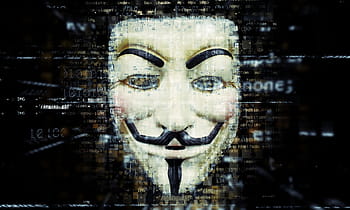 fotografie, chlap, fawkes, maska, loga, anonymní, hacktivista, dom, tvář, skupina, jsme legie