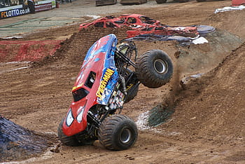 monster truck, jump, extreme, sports, automobile, cool, 4x4, offroad, truck, vehicle, monster