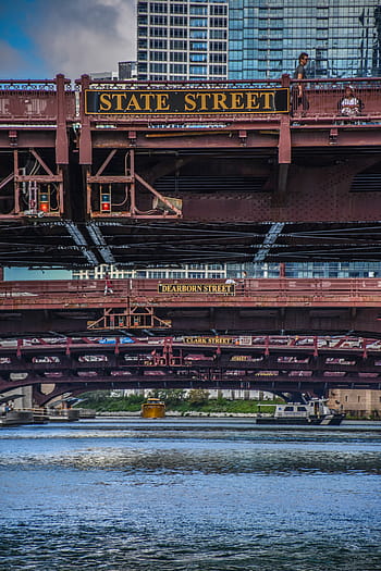 man, walking, bridge, brown, bridges, daytime, architecture, buildings, infrastructure, city, tower