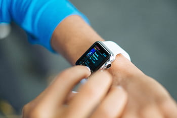 person, holding, black, smartwatch, smart watch, apple, technology, style, fashion, smart, mobile