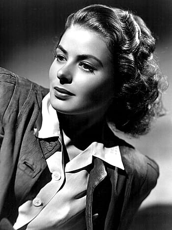 fotografie ve stupních šedi, žena, ingrid bergman, hvězda, film, herečka, osoba, Černý a bílý, černobílý, slavný, osobnost