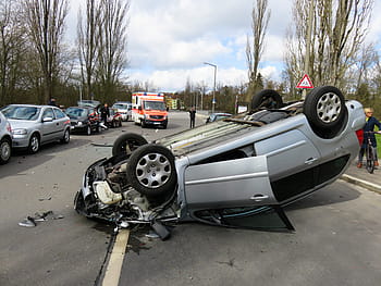 totaled, car, road, daytime, accident, auto, damage, vehicle, broken, total damage, traffic accident