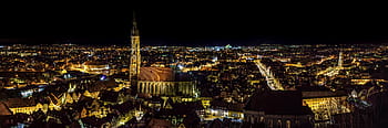 výškové, budov, v noci, panoráma, cestovat, panoramatický snímek, město, architektura, budova, Zajímavosti, světlo