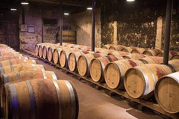 pile, wine barrel, Beaujolais, Cellar, Wine Barrels, wine, keller, wooden barrels, stock, red wine, winemaker
