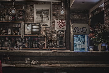 bar, nápoje, alkohol, lednička, podzemí