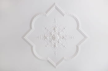 white, floral, embossed, wall decor, ceiling, stucco, mouldings, decoration, ancient, architecture, interior