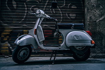 skútr kolo, městský, nastavení, koloběžka, kolo, motocykl, motorový skútr, přeprava, vespa, ulice, pozemního vozidla