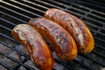 klobása na bbq, klobása, bbq, jídlo pití, grilování, jídlo, gril, maso, bratwurst, grilovaný, párek v rohlíku