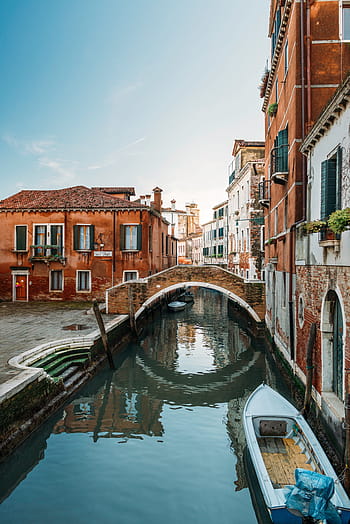 bílý, loď, velký, kanál benátky itálie, grand canal benátky, benátky itálie, kanál, benátky - itálie, Itálie, architektura, Evropa