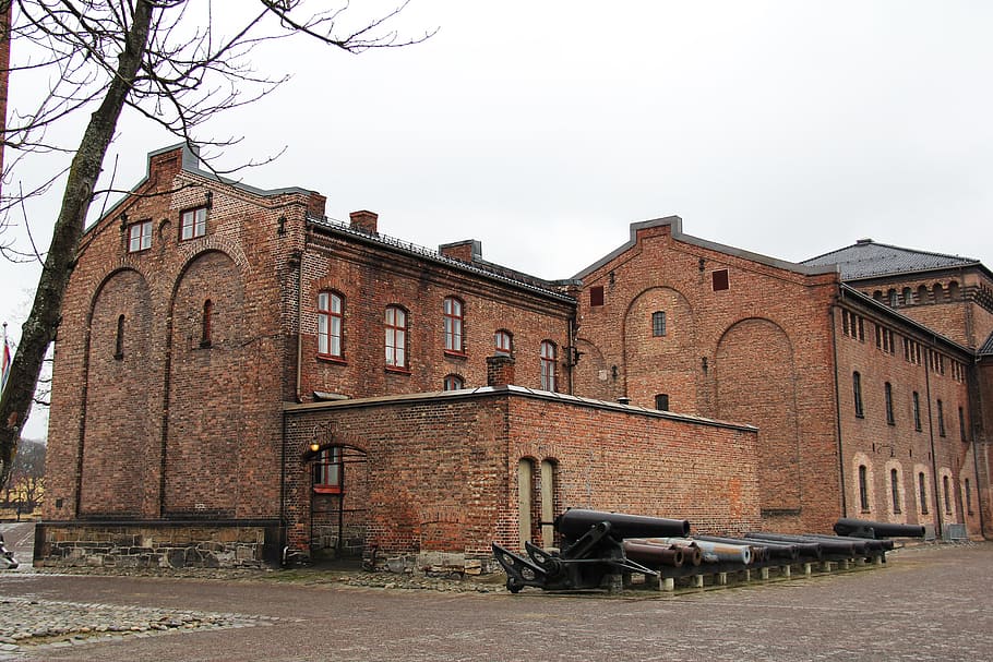 castillo, viejo, hermoso, invierno, frío, viajes, fortaleza de akershus, fortaleza, oslo, noruega, europa