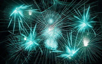 ティール花火の壁紙、 花火、 ロケット、 元旦、 ​​大日、 シルベスター、 年の変わり目、 前夜、 真夜中、 光、 花火アート