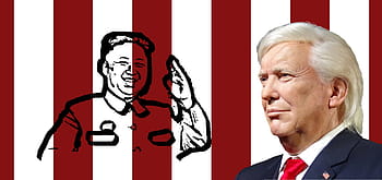 donald trump, trumf, prezident, kim, Korea, Severní Korea, usa, Amerika, vlajka, britská vlajka, republikáni