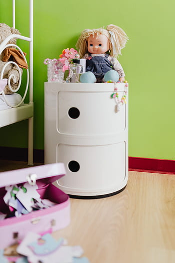 habitación, niños, juguetes, dormitorio, niño, juego, interior, cama